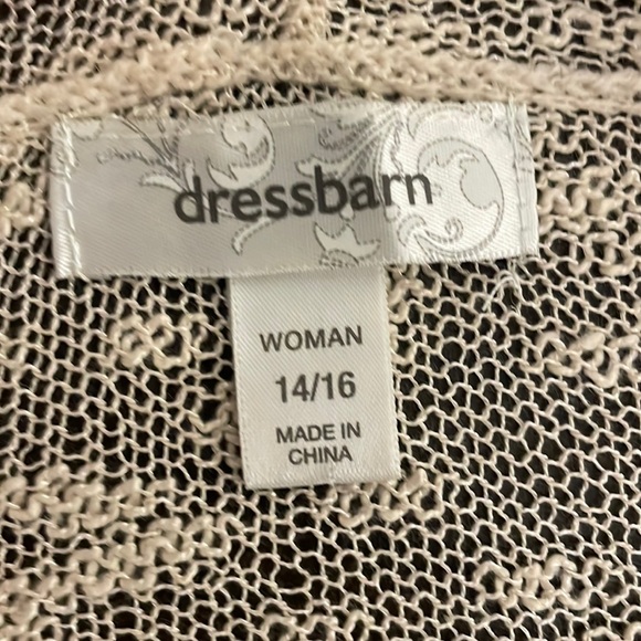 Dress Barn lace long sleeve open front cardigan - Picture 7 of 8